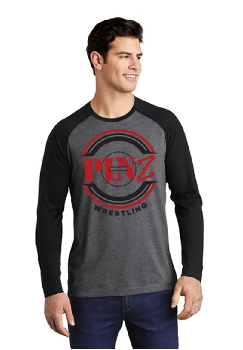 Pinz Wrestling Black Grey Long Sleeve - PINZusa, LLC. Pinz Wrestling Black Grey Long Sleeve - PINZusa, LLC.